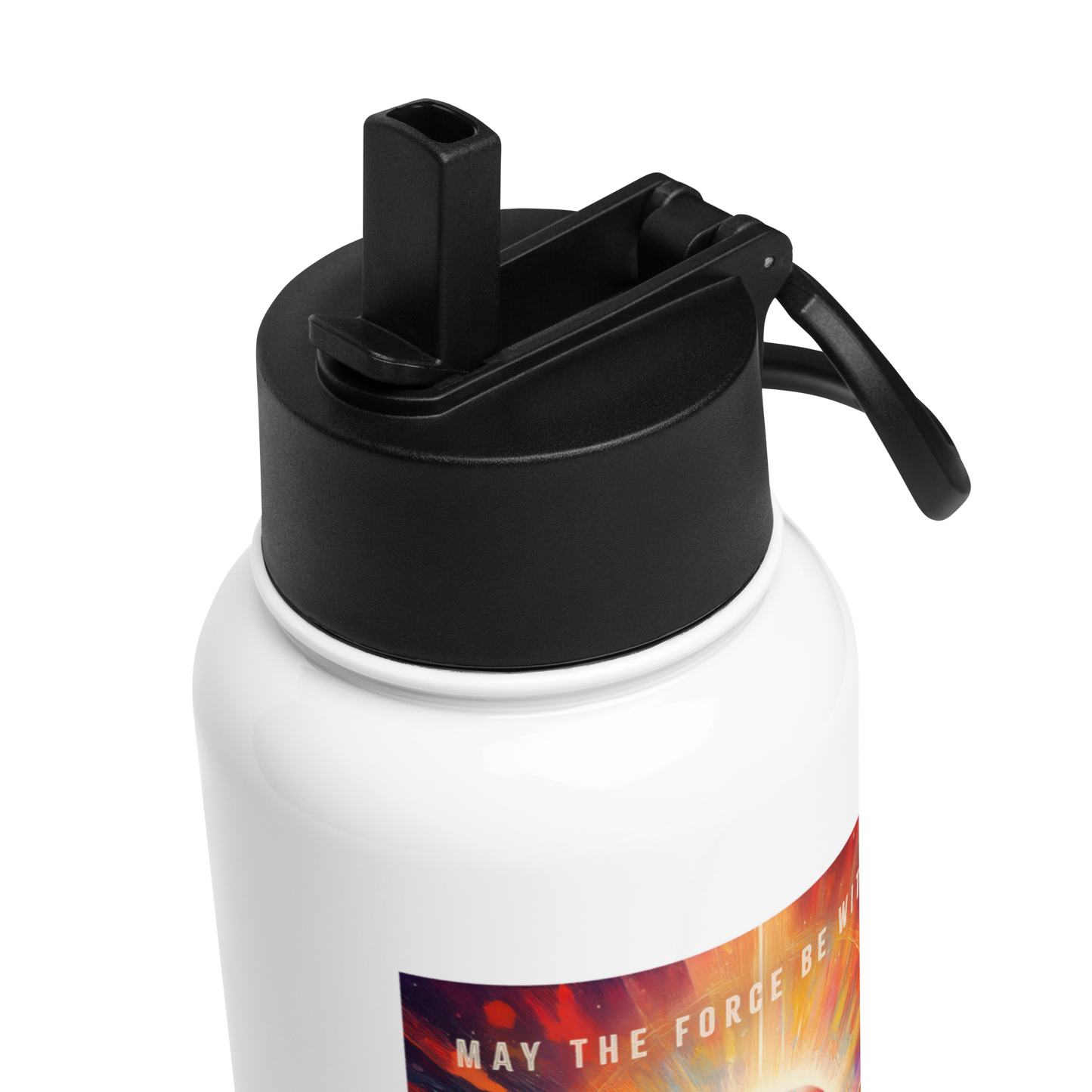 CSL & Synthesis JEDI Stainless steel water bottle with a straw lid