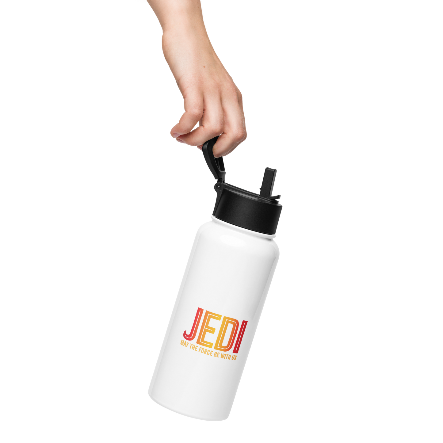 CSL & Synthesis JEDI Stainless steel water bottle with a straw lid