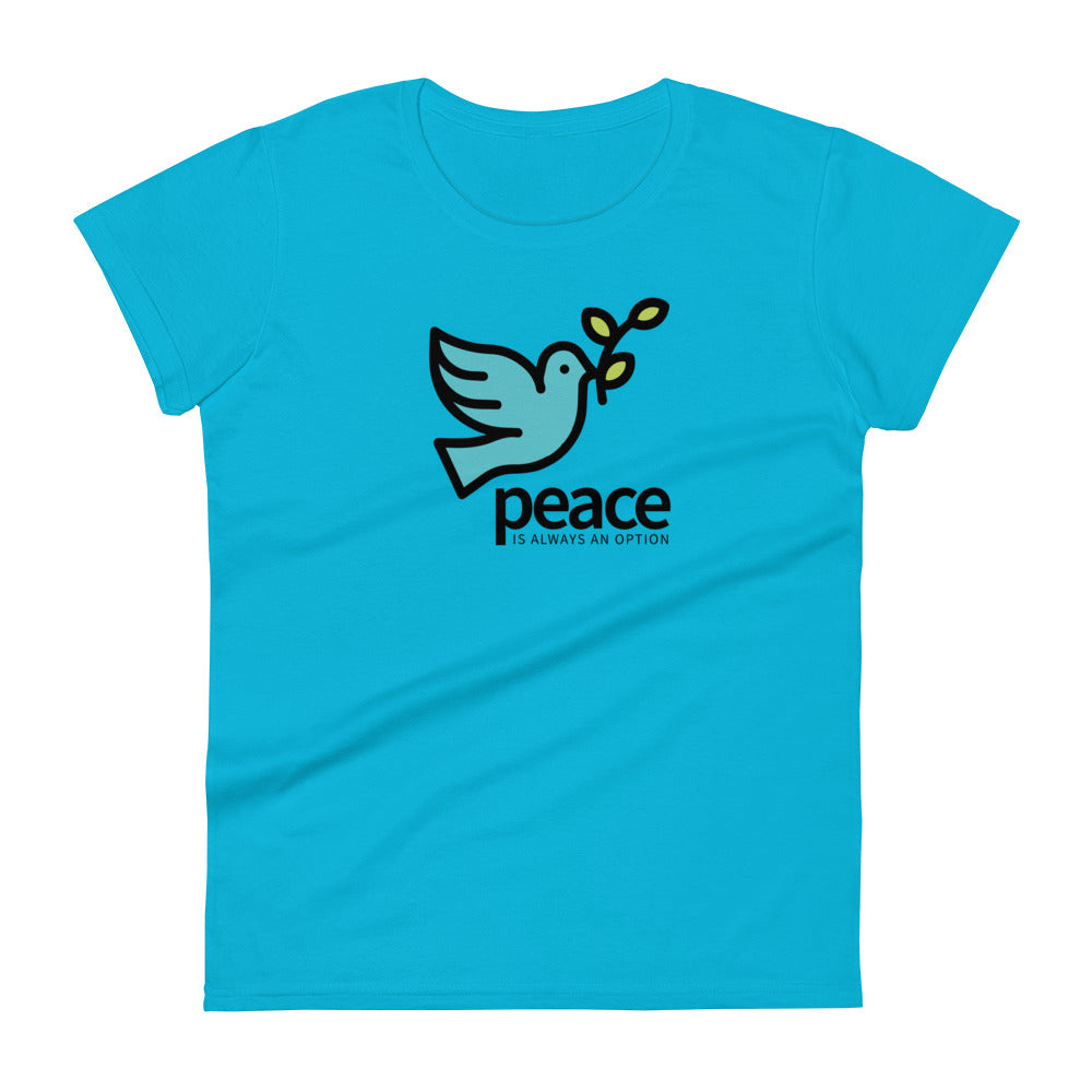 Choose Peace Fitted Women's T-shirt