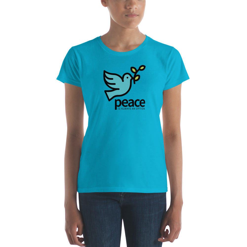 Choose Peace Fitted Women's T-shirt