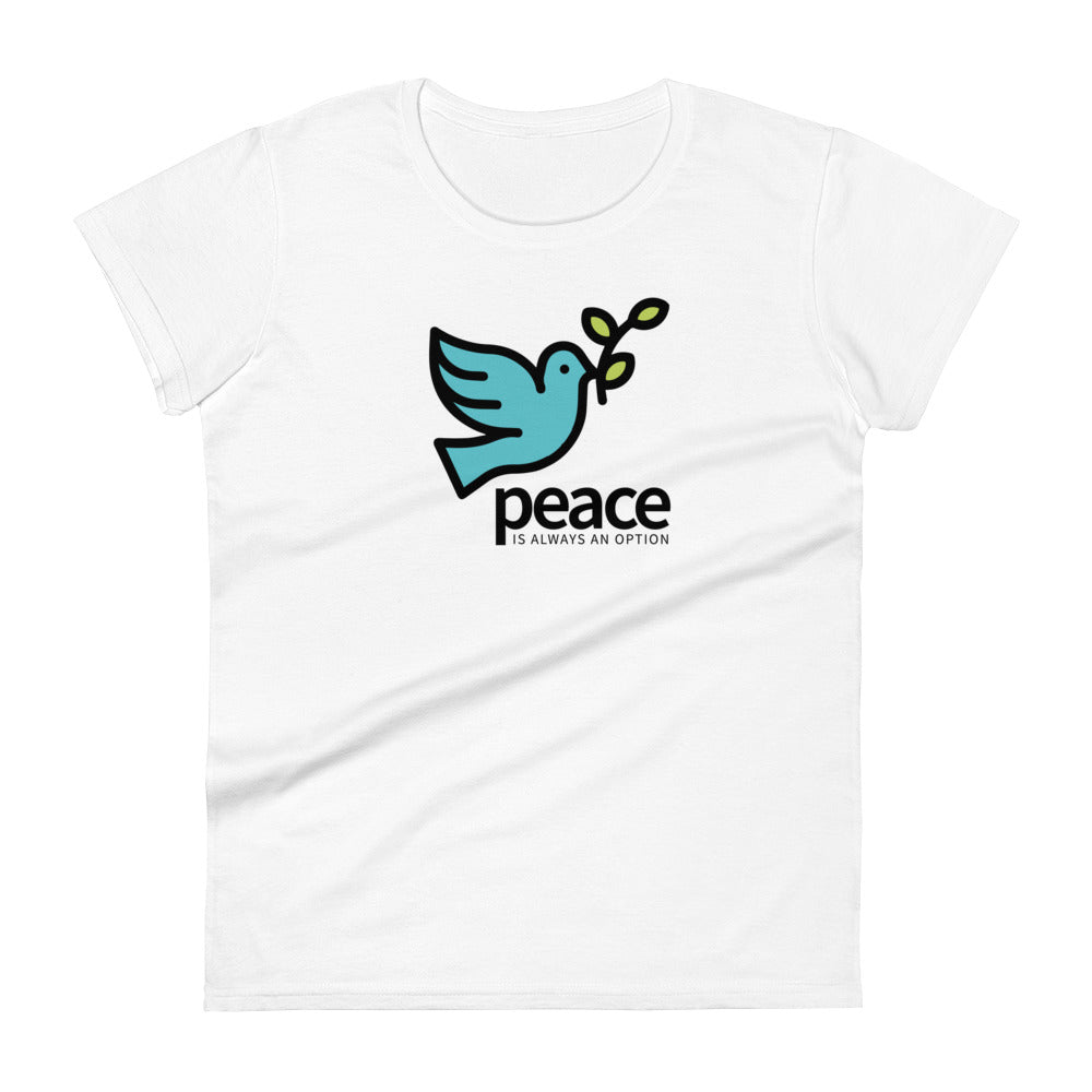 Choose Peace Fitted Women's T-shirt